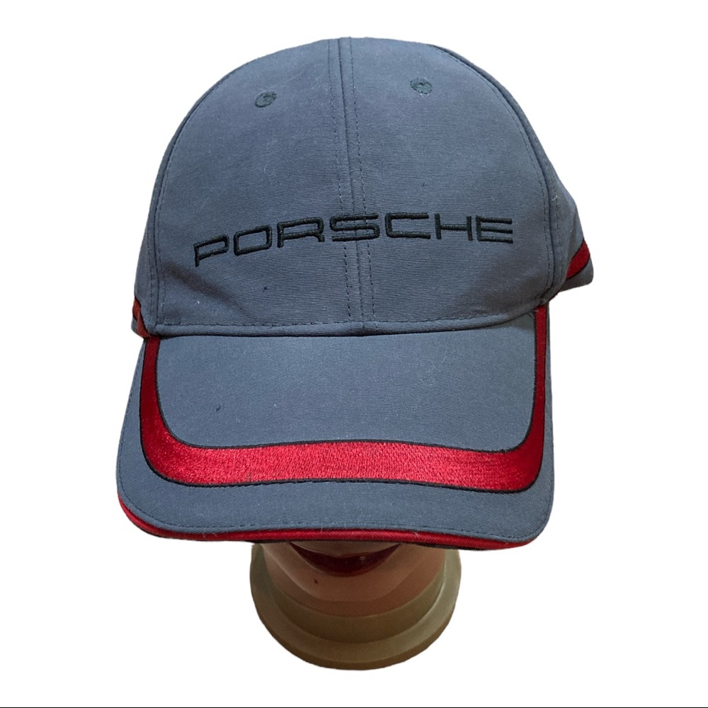 Men's Gray and Red Cap